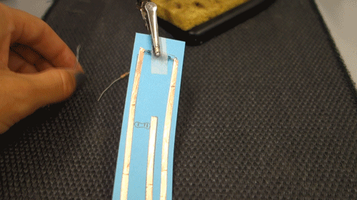 Animation of soldering.